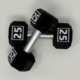 Load image into Gallery viewer, Premium Dumbbell Business Card Holder with Real Steal Bar for Fitness, Yoga Trainer or Physical Therapist. Gym or Desk Decor - Veteran Made
