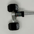 Load image into Gallery viewer, Premium Dumbbell Business Card Holder with Real Steal Bar for Fitness, Yoga Trainer or Physical Therapist. Gym or Desk Decor - Veteran Made
