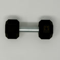 Load image into Gallery viewer, Premium Dumbbell Business Card Holder with Real Steal Bar for Fitness, Yoga Trainer or Physical Therapist. Gym or Desk Decor - Veteran Made
