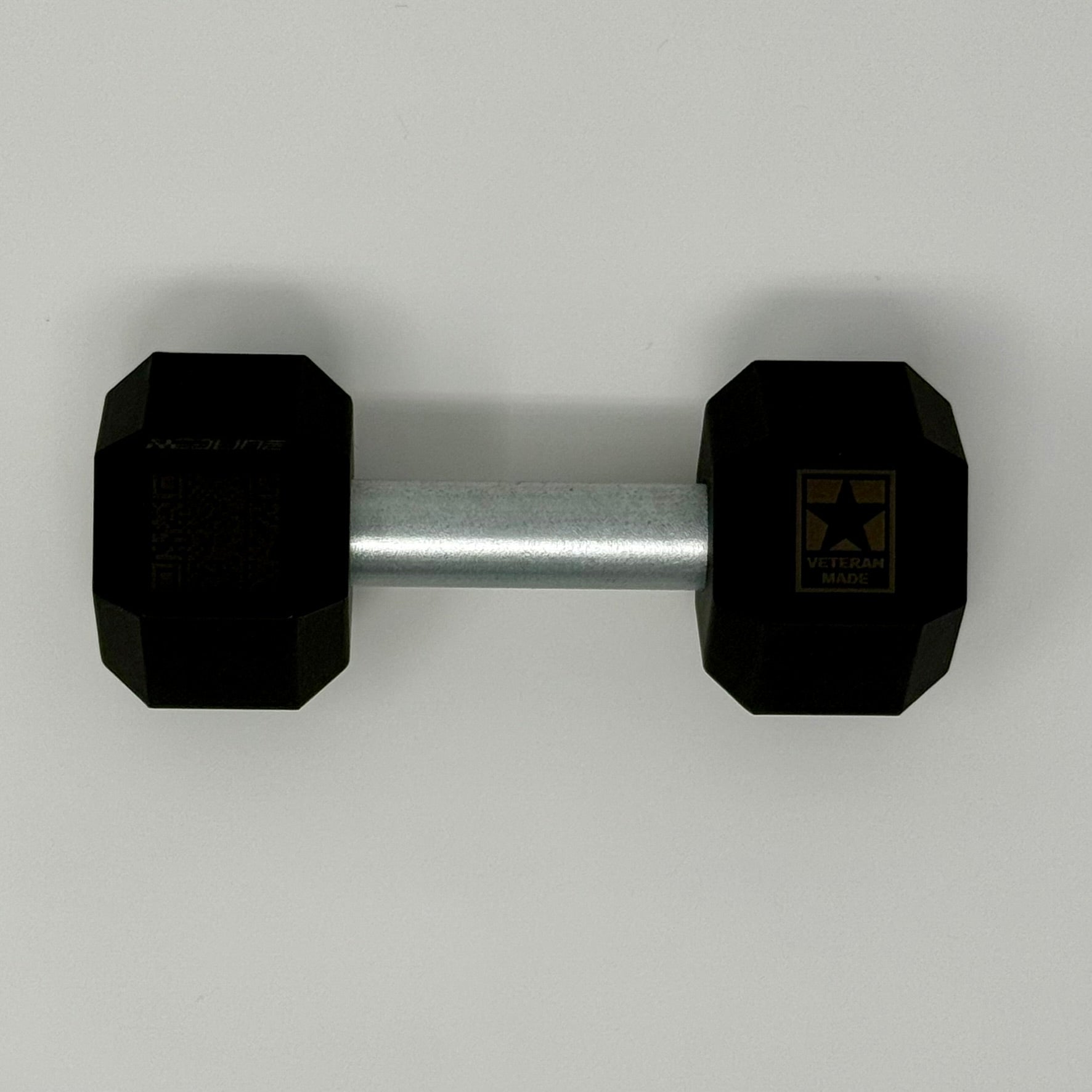 Premium Dumbbell Business Card Holder with Real Steal Bar for Fitness, Yoga Trainer or Physical Therapist. Gym or Desk Decor - Veteran Made